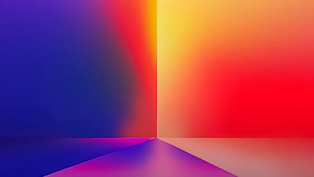Colorful abstract graphic with gradient hues and text for a UN development report.